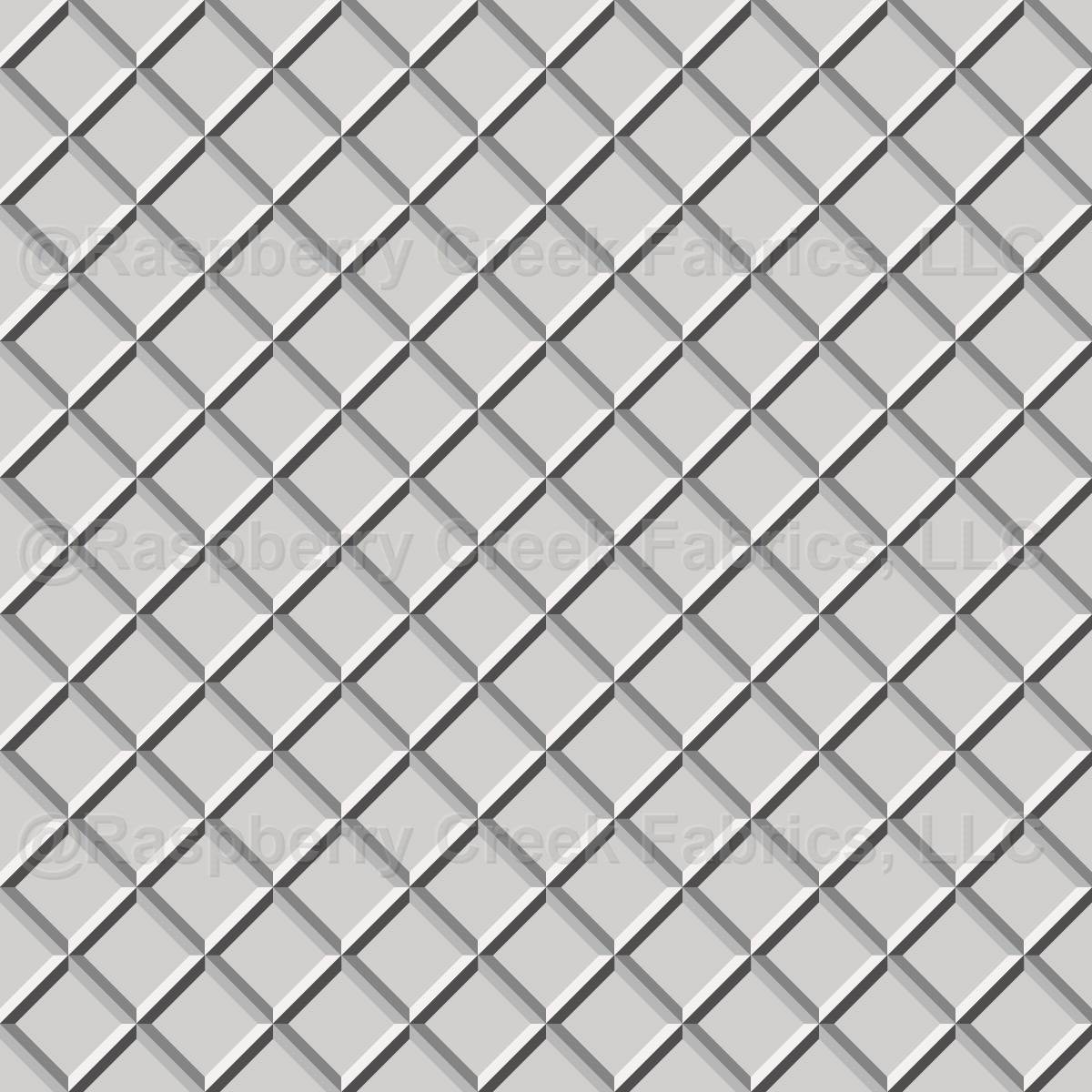 Crispy Waffle Wafers Checkerboard Silver Grey