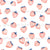 Sweet Pink Watercolor Strawberries on White Image