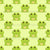 Cute Cartoon Frogs on Pale Yellow Wallpaper Image