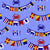 Maryland Crabs & Nautical Flags Coastal Summer Blue, Maryland Nautical by Cassy's Color Creations Image