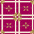 Double cross windowpane diamond flower and foulard checks – diamond casino collection – burgundy red gold beige – big fabric projects, cheater quilts, eyecatcher, high contrast, dining room, kitchen, bathroom Image