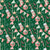 Christmas Ornaments & Festive Bunting on Dark Green Image