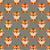 Cute Cartoon Baby Tiger on Concrete Gray Image