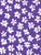 Little Flowers Dark Purple and White Image