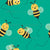 Flying Buzzing Bees Green Image