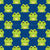 Cute Cartoon Frogs on Dark Cerulean Blue Image