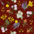 Alpine Wildflowers Chintz Madder Red Image