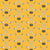 Team Spirit Hockey Sticks and Pucks on Yellow Gold Image