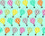 Colorful Balloons, Hot Air Balloons, Kids Room, Turquoise Background Image