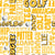 Golf Terms Word Cloud in Yellow Image