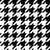 Houndstooth pattern, Black and White Image