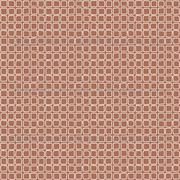 Wobbly squares seamless pattern in brown and white colours - medium ...