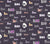 Halloween Boo's and Skulls Black Image