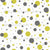 Citrine and Gray polka dots- Large Scale Image