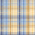 Retro Blue and Brown plaid with tinted background large scale wallpaper Image