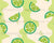 Key lime Lanes: Key Lime fruit against wavy, groovy vertical stripes in lime green and butter yellow Image