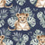 Baby lion by MirabellePrint / Navy background Image