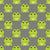 Cute Cartoon Frogs on Concrete Gray Image