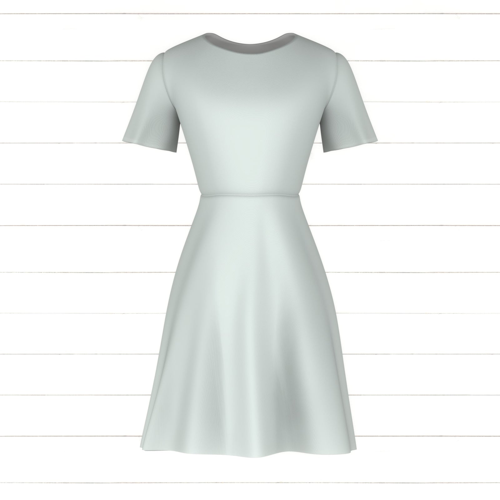 Retro Citrus Sunset on Sea Anti Flash White Solid