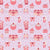 Coquette Aesthetic Party Desserts and Drinks on Pastel Purple Image