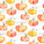 Watercolor Pumpkins on White Image