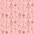 Wedding Day Accessories Red Line Art on Pink Image