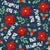 Bah Humbug! Christmas Floral in Navy Image