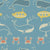 under the sea, Whales, Submarines, Crabs, sea shells, Yellow submarines, Blue, green, yellow, Retro colors, kids design, Explore the sea Image