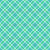 Retro Blue and Green Double Plaid Tartan Diagonal Geometric Checks Image