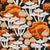 Orange Cream Fall Fungi on Charcoal Image