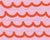 Rind: Pink and red scalloped wavy horizontal stripe Image