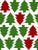 Christmas Trees Pattern, Pine Trees, Green and Red, White Background Image