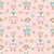Sweet Spring Goose Easter Floral Spring Ducks in Pale Pink Image