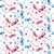 Preppy Fourth of July Red and Blue Bows with Stars- Preppy Fourth Of July Americana Collection Image