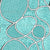 Geometric Abstract Textural Line Art in Teal Image