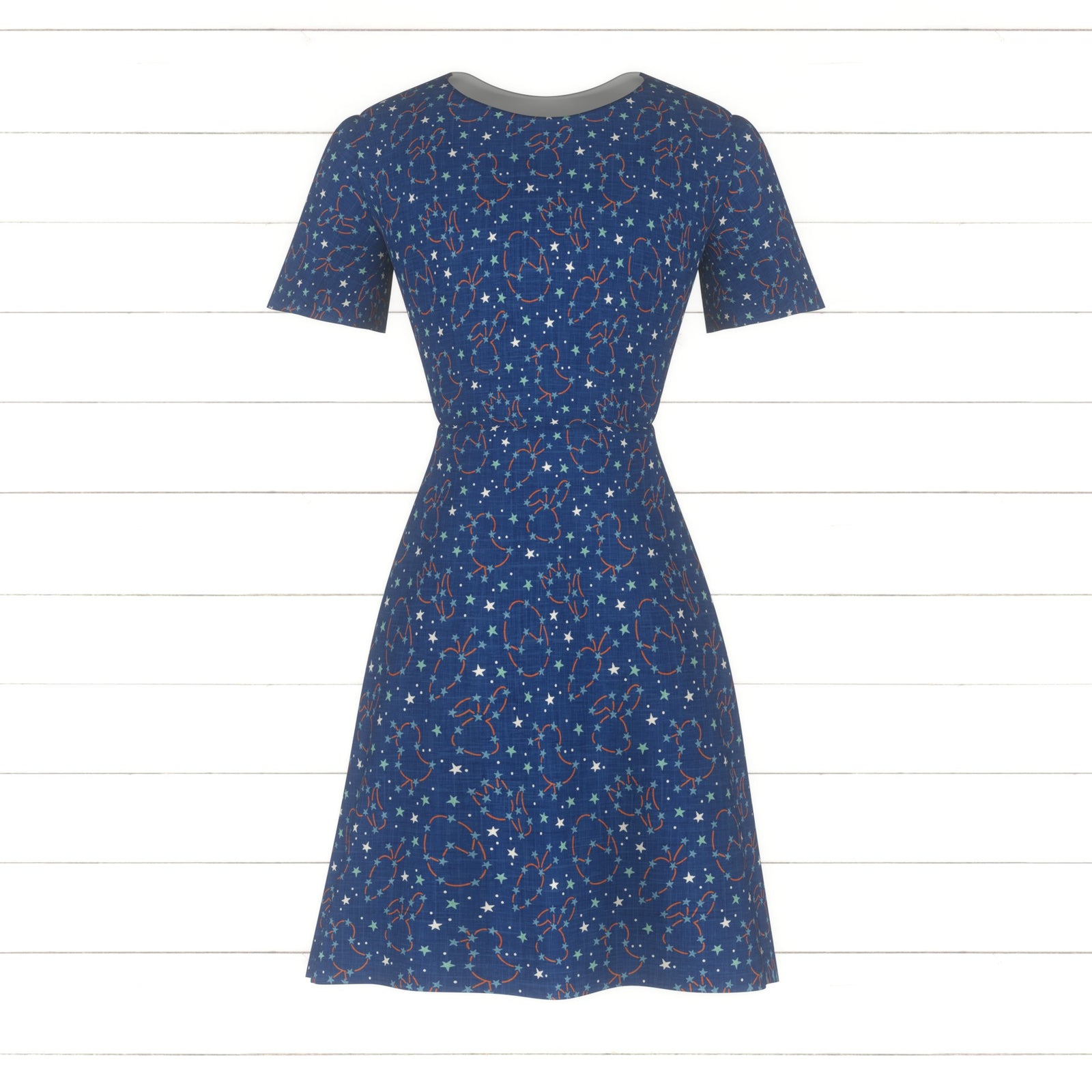 Space Bunny Constellations Boy Navy