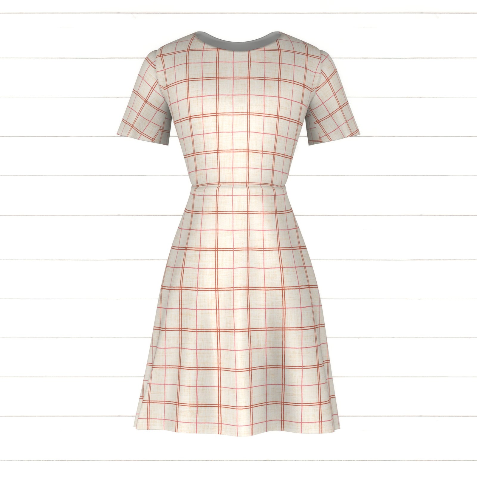 Cowboy Valentine Plaid Multi Cream