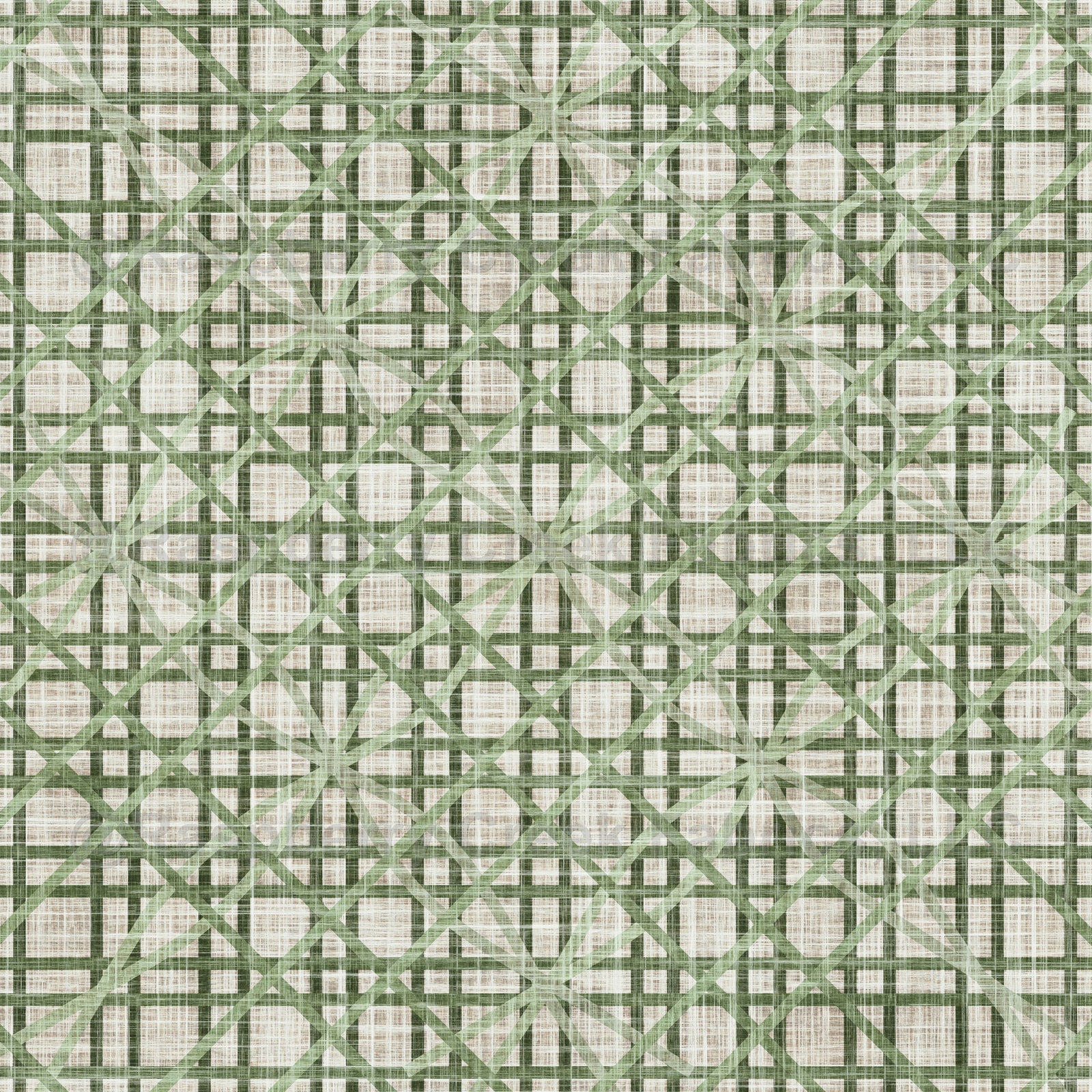 Woven Green Cane Rattan Lattice