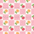 Checkered Roses in Pink and Orange, part of the Minimalist Roses Collection Image