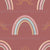 Boho Rainbows With Sunbursts On Terracotta | Unicorns & Rainbows Collection By JuneyB Design Image