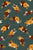 Autumn Floral Clusters in Burgundy Red, Mustard Yellow and Dark Green Image