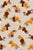 Autumn Floral Clusters in Burgundy Red, Mustard Yellow and Beige Image