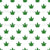 Marijuana Cannabis Leaves Green on White Image