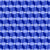 3D isometric cube illusion in frosty cobalt and periwinkle, bold geometric depth, Small Scale.  Hexagon Blues, by Cassy's Color Creations Image