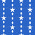 Patriotic Paisley Stars and Drops Stripes Bright Blue Image