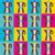 Pop Art Espresso Pot on Blue Yellow Green and Pink Image