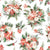 Watercolor Christmas Floral {on White} Image