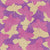 Retro Butterfly Silhouette Overlap in Purple, Pink, and Gold Image
