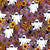 Retro Halloween purple, Retro, Halloween, ghost, Spider, spooky Season, outline Flowers, floral, orange, black, red, Yellow, Pink, White, Kids clothing, maximalist, floral Image
