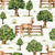 Farm and Meadow Countryside Farm Watercolor Horses Image